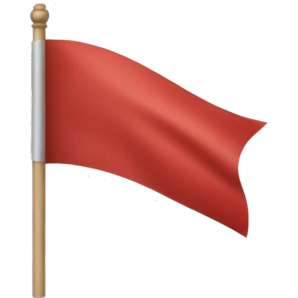 red flag emoji