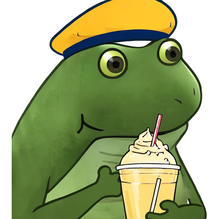 Ice cream milkshake emoji