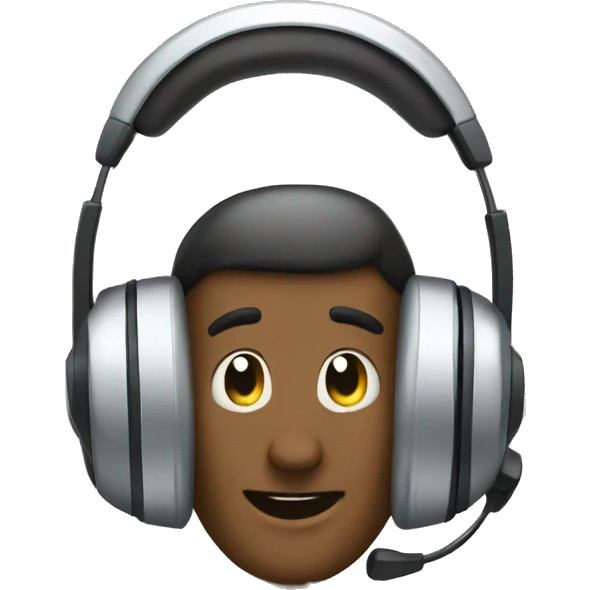 call center headphones emoji