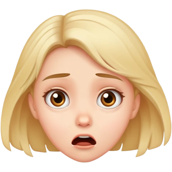 Cute n scared emoji