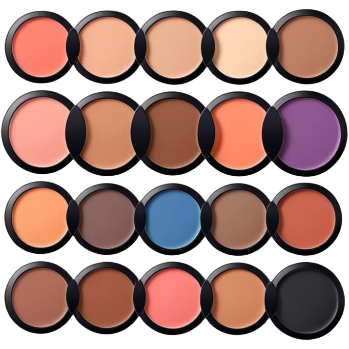 Sombras de maquillaje emoji