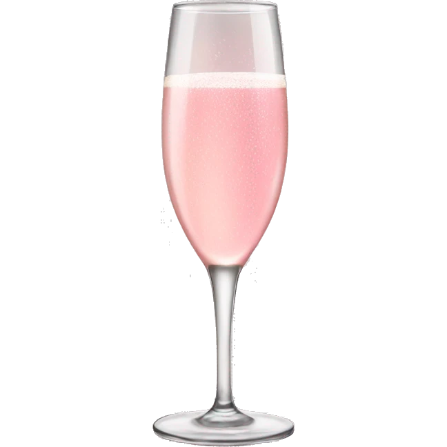 Pink champagne emoji