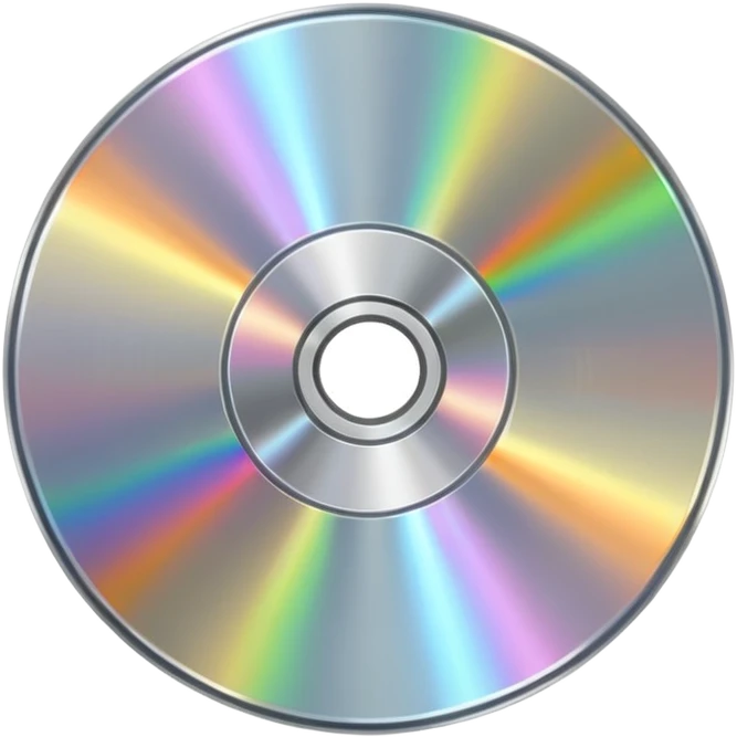 светящийся CD-диск, no background emoji