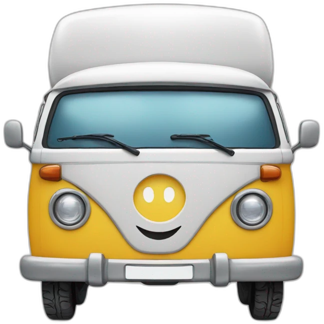 Camper van  chausson smile emoji