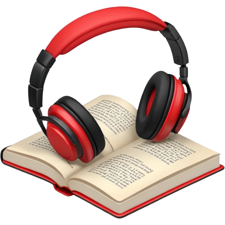 Headphones and book emoji