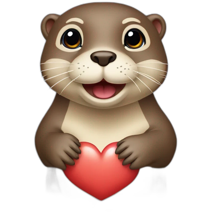 Loutre in Heart emoji