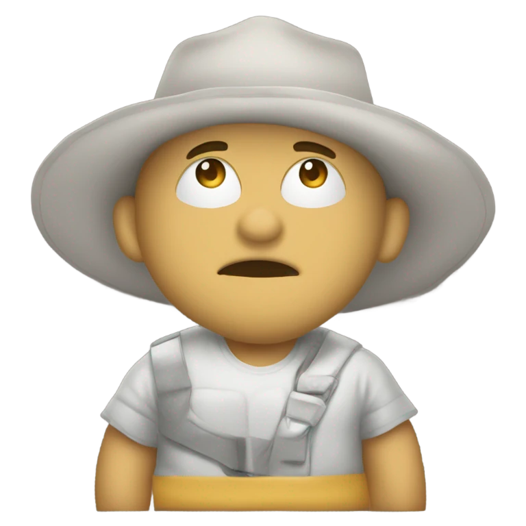 gordo con capa emoji