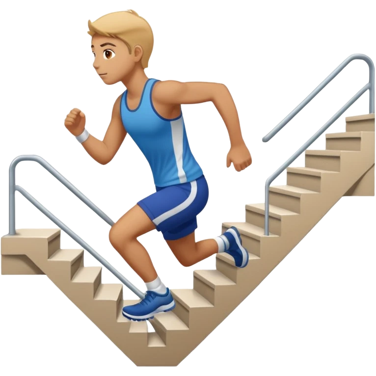 running stairs emoji