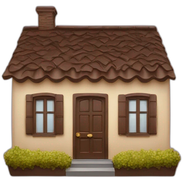 Maison en chocolat emoji