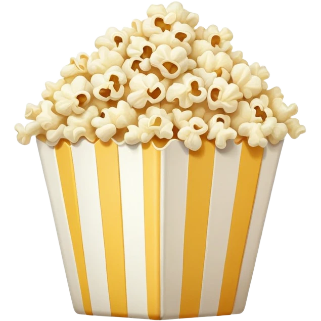 A piece of popped popcorn  emoji