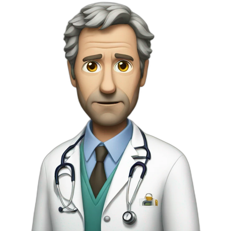 dr house with limp emoji