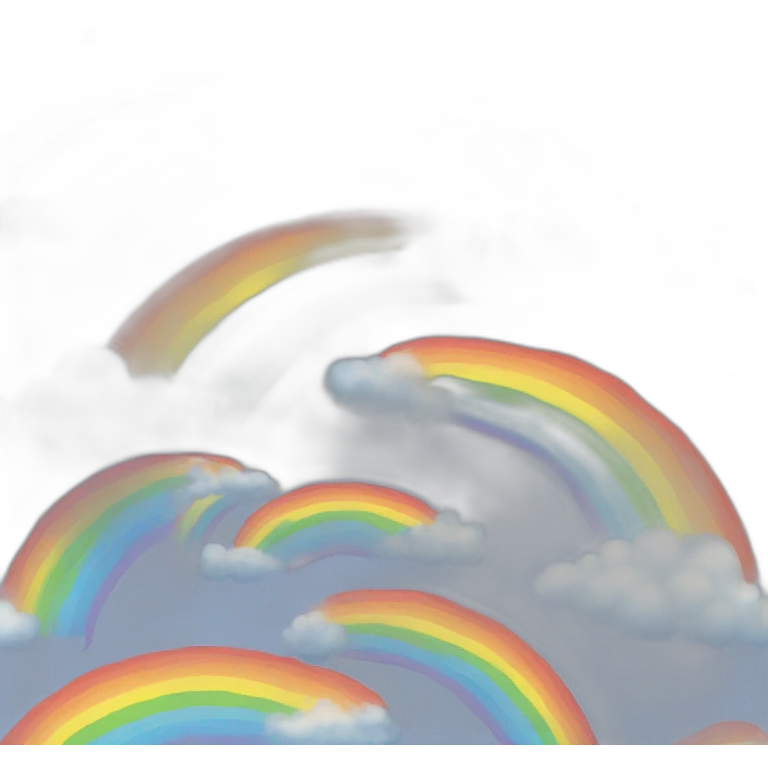 Caton arc-en-ciel emoji