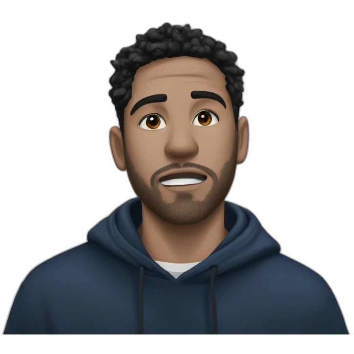 mysterious hooded man in daylight emoji