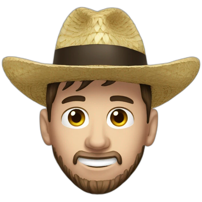 Messi con sombrero emoji