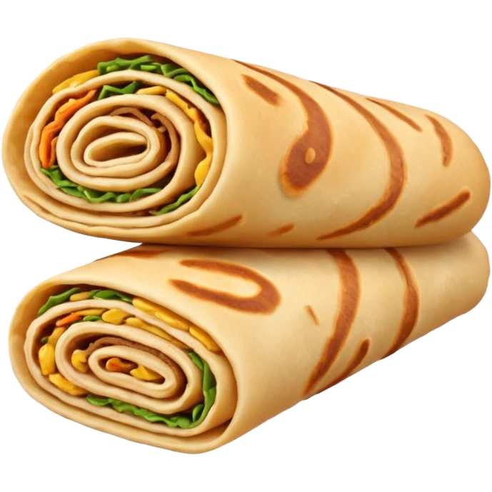 Paratha egg  roll single emoji