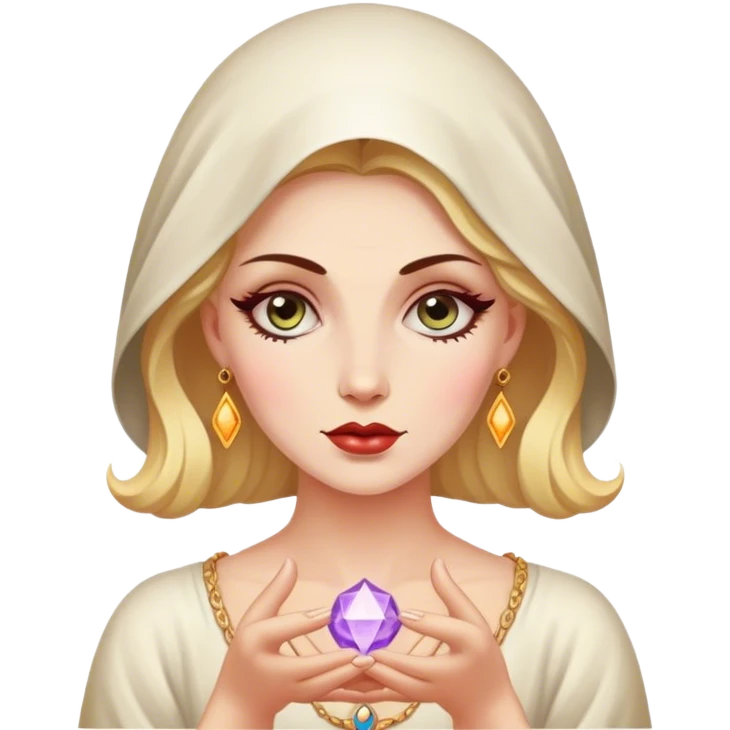 Vintage female psychic emoji