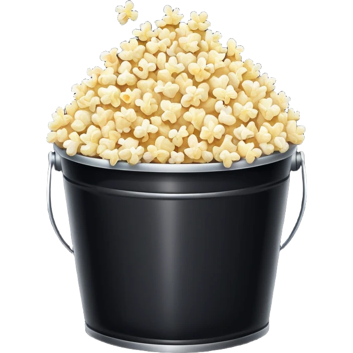 bucket of popcorn and a movie screen emoji