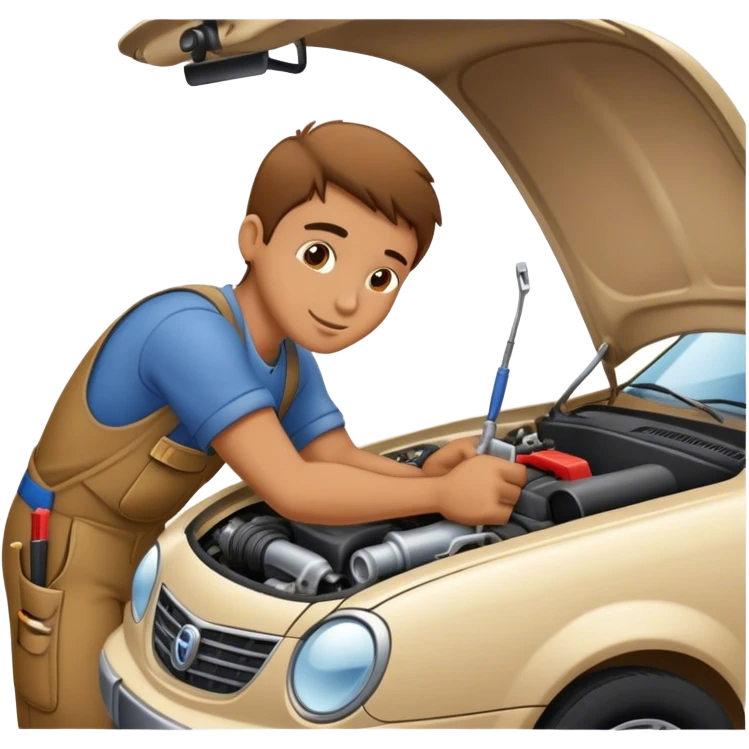 mechanic fixing car  emoji