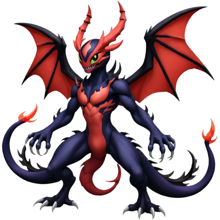 Venom-Stitch-Yveltal-Lunala-Fakémon-hybrid-creature (full body)  emoji