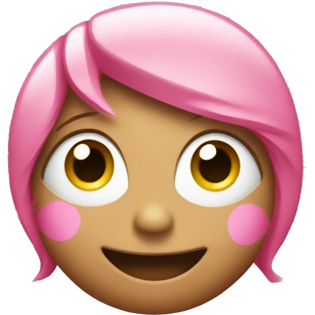 Pink sparkles emoticon  emoji