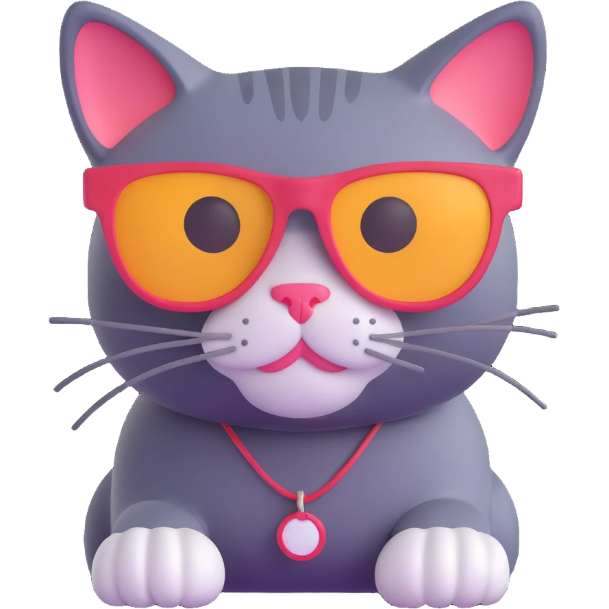 cat wearing sunglasses emoji