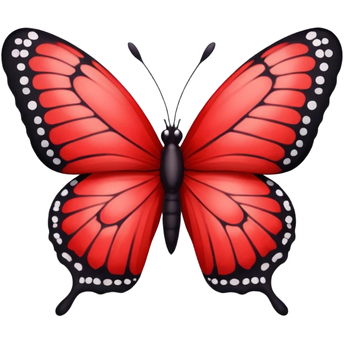 Red butterfly emoji