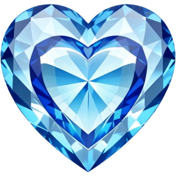 Diamond with blue heart inside
 emoji