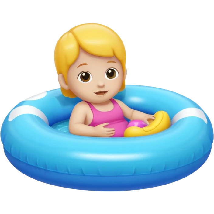 Pool floaty make it a baby emoji