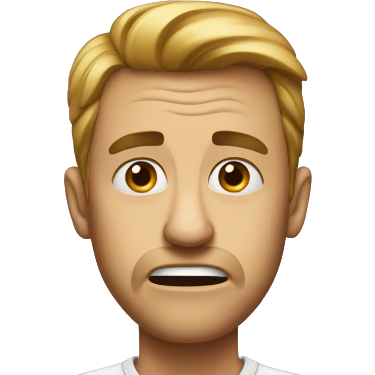 Surprised point emoji