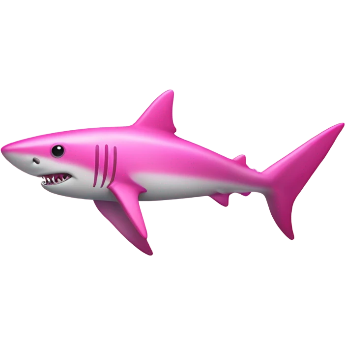 Pink shark emoji