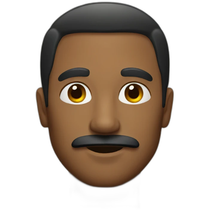 man with tiny black mustache emoji