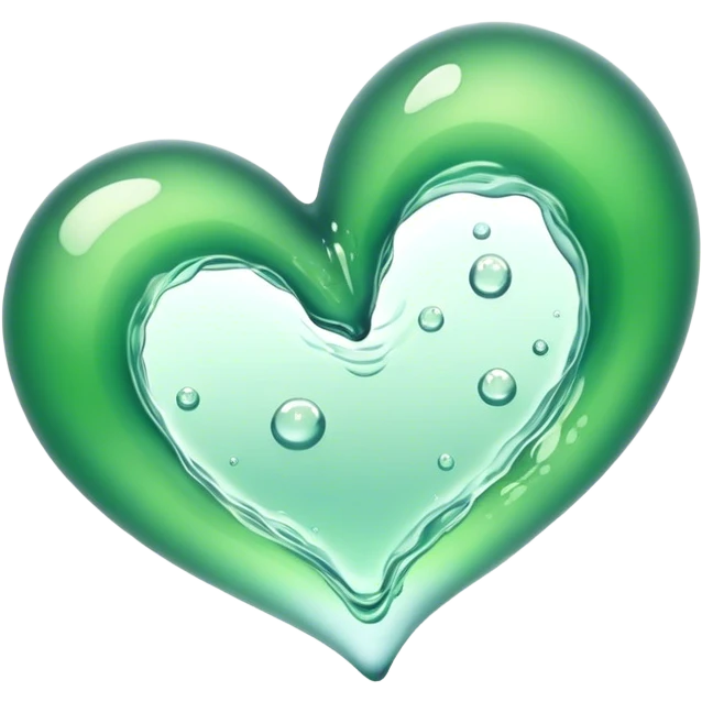 heart Green water emoji