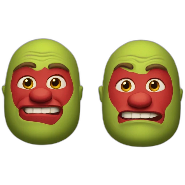 red-shrek emoji