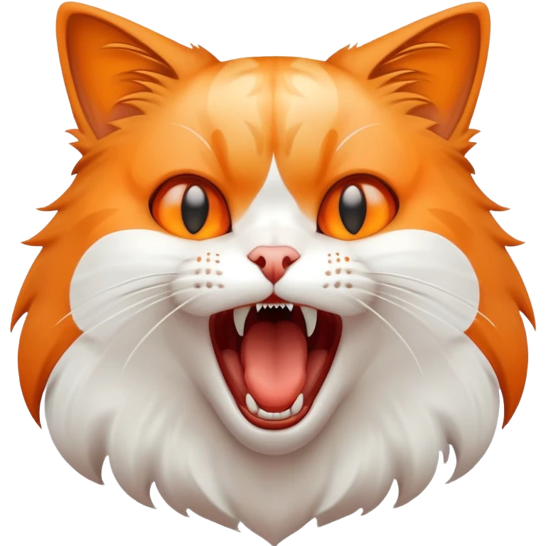 Cat screaming emoji