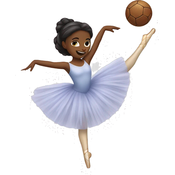 Ballet y fútbol emoji