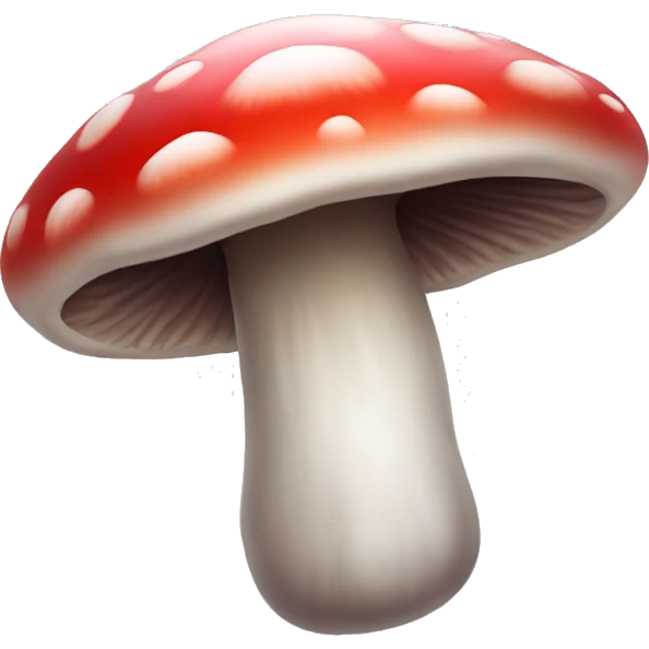 mushroom red coloured ghost emoji