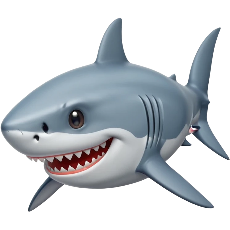 The shark is smiling emoji