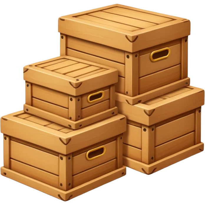 three boxes emoji