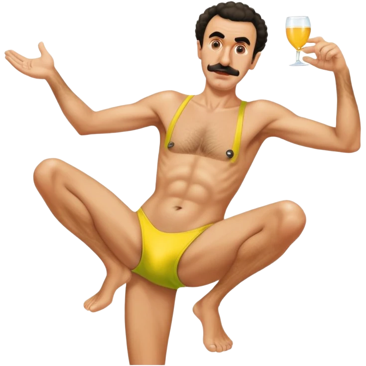 Borat smacking a tush emoji