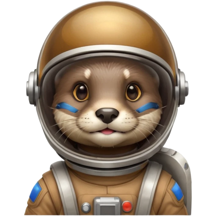 otter wearing a space helmet emoji