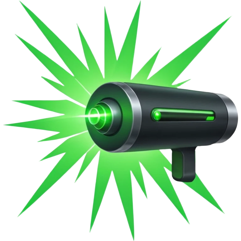 green laser emoji