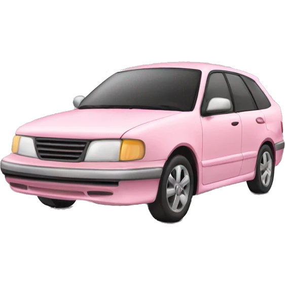 light pink car emoji