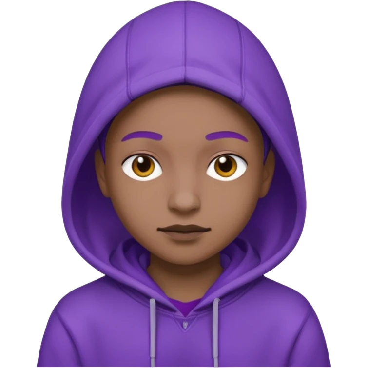 purple user with no face emoji