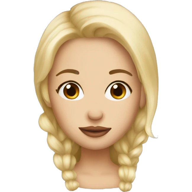 kiss blonde emoji