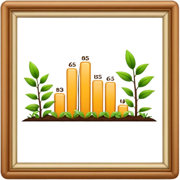 along with growth bars emoji