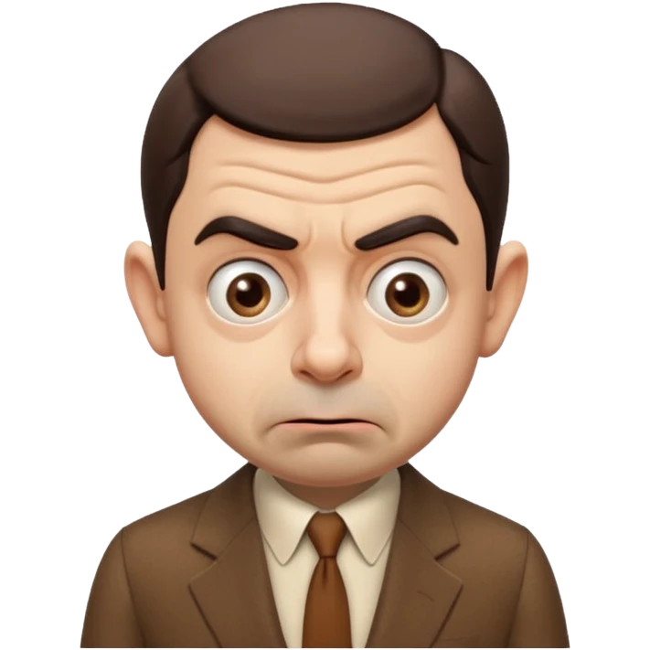 mr bean confused face emoji