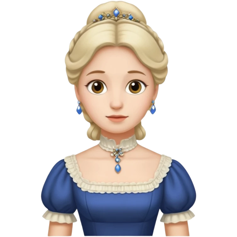 1800's european female emoji