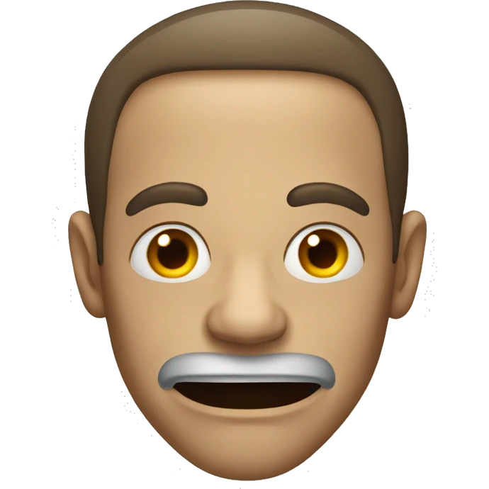 scary man drooling emoji