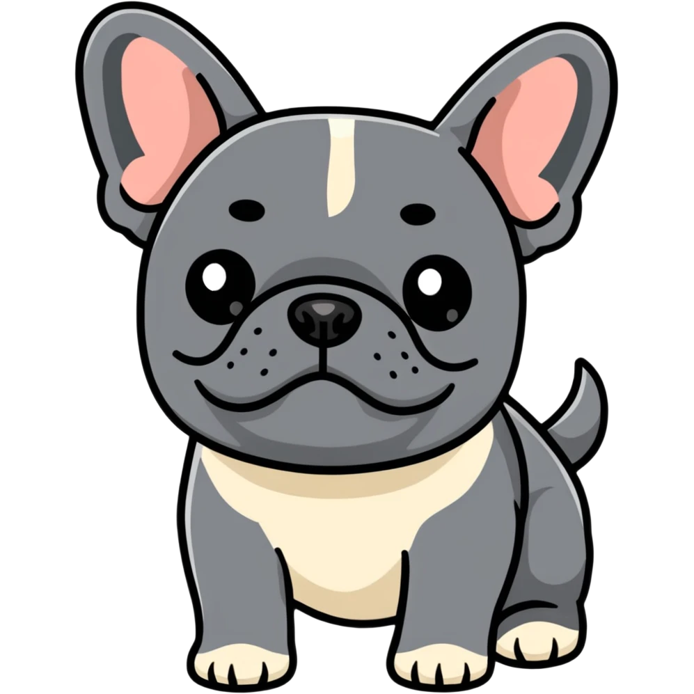 French bulldog emoji