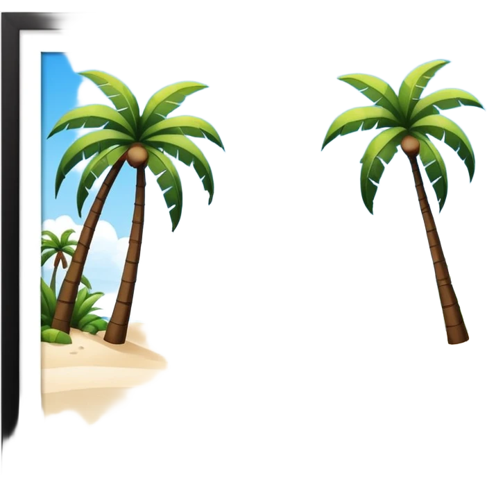 tropical beach / resort emoji